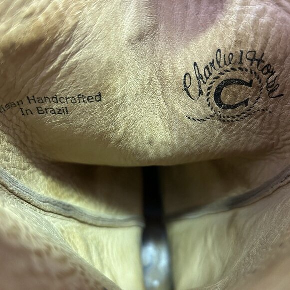 Charlie 1 Horse Lucchese Pointed Toe Western Cowboy Boots Womens 6 B - Picture 7 of 12